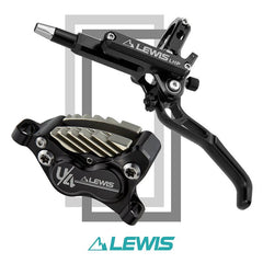 Lewis LHP+ U4 Axial Hydraulic Disc Brakes with Cooling Fins - 4 Pistons (Front & Rear)