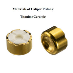 Lewis LHT Ultimate Axial Hydraulic Disc Brakes - 4 Titanium Pistons (Front & Rear)