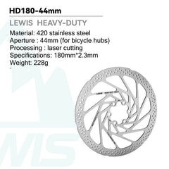 Lewis Heavy Duty Disc Brake Rotors - 2.3mm