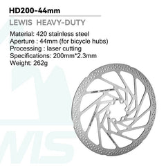 Lewis Heavy Duty Disc Brake Rotors - 2.3mm