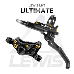Lewis LHT Ultimate Axial Hydraulic Disc Brakes - 4 Titanium Pistons (Front & Rear)