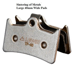 Lewis LHT Ultimate Axial Hydraulic Disc Brakes - 4 Titanium Pistons (Front & Rear)