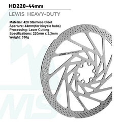 Lewis Heavy Duty Disc Brake Rotors - 2.3mm