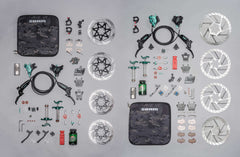 Sram Motive Ultimate Teal Splatter Expert Brakes Kit - 4 Piston (Front & Rear)