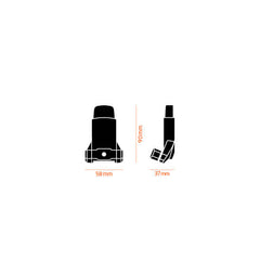 Fidlock Snap Push L Saddle Adapter - Female Mount