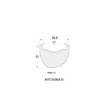 Nextie Premium Asymmetric Carbon Rims - 27mm