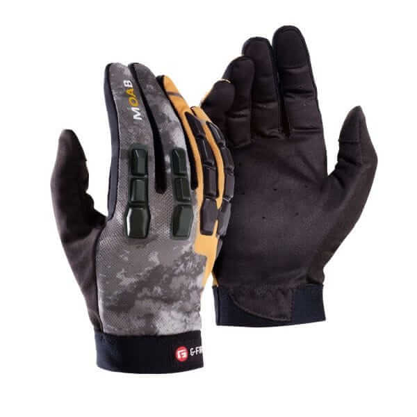 G-Form Moab Mountain Bike MTB Gloves - Gray -Camo
